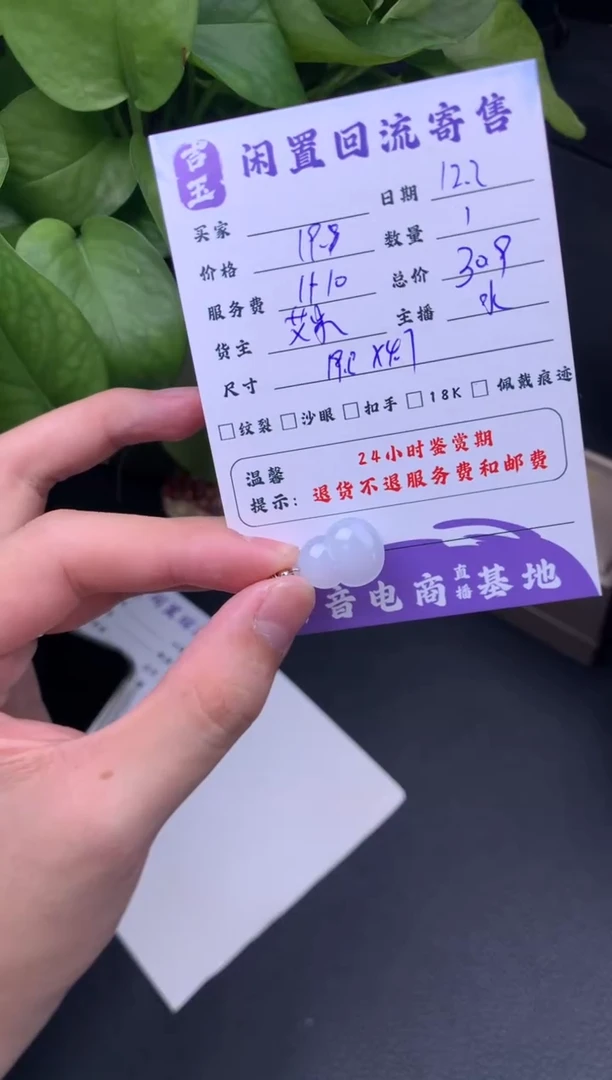 颈饰未镶嵌翡翠挂件