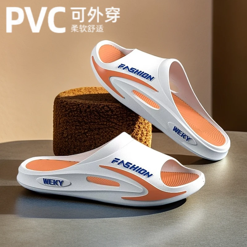 时尚超软沙滩百搭舒适拖鞋浴室家庭超厚耐穿男潮凉拖学生耐磨