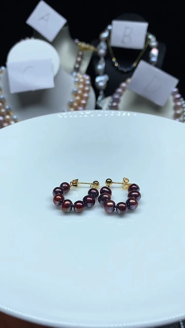 【闪购商品】淡水珍珠耳饰未镶嵌多人