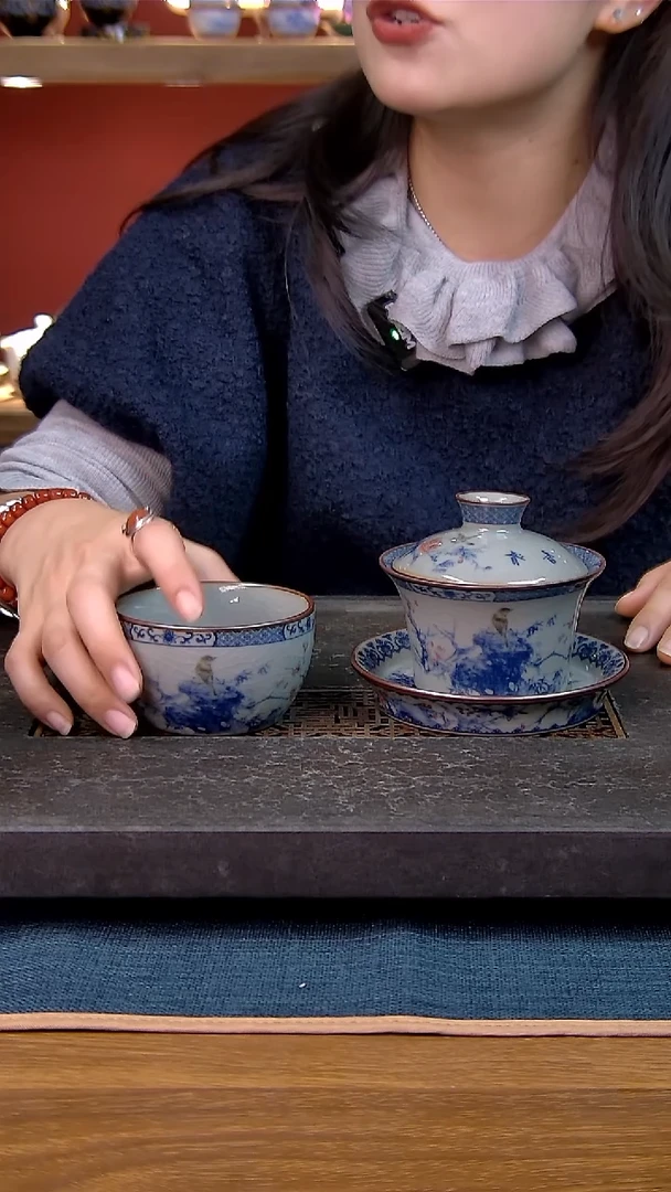 简装家用款2件套 老陶泥开片纹陶瓷茶具