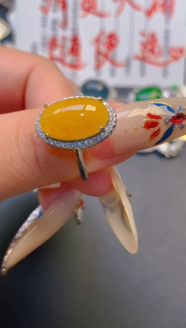 【闪购商品】翡翠耳饰银S925镶嵌天然A货翡翠1