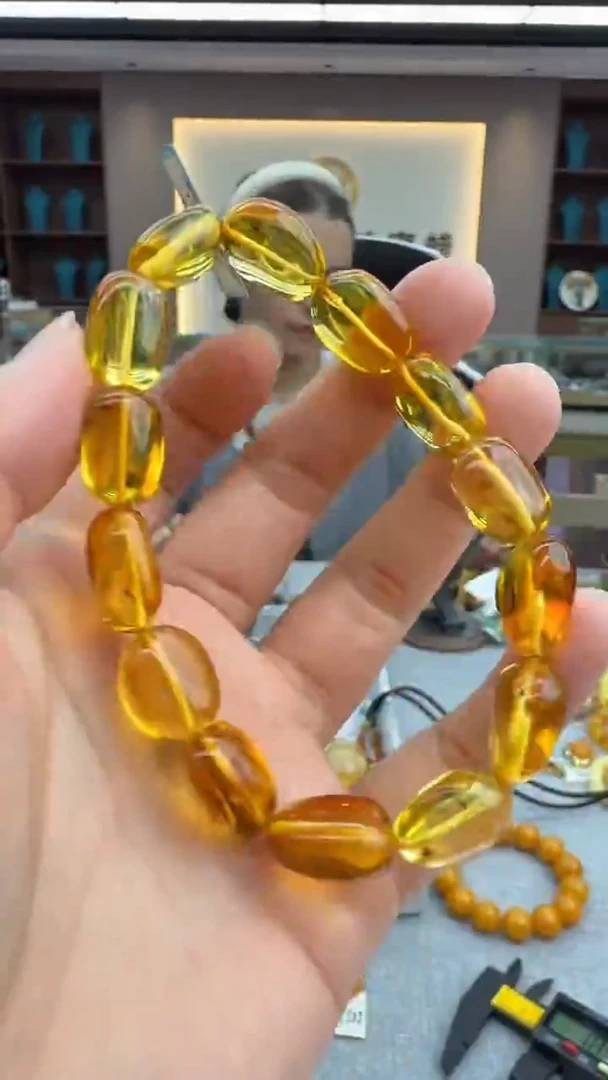 手链琥珀未镶嵌474秒拍号 假一罚三