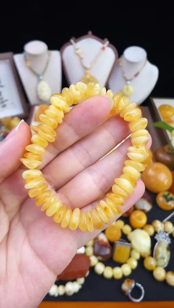 琥珀未镶嵌珠宝奇石柒月