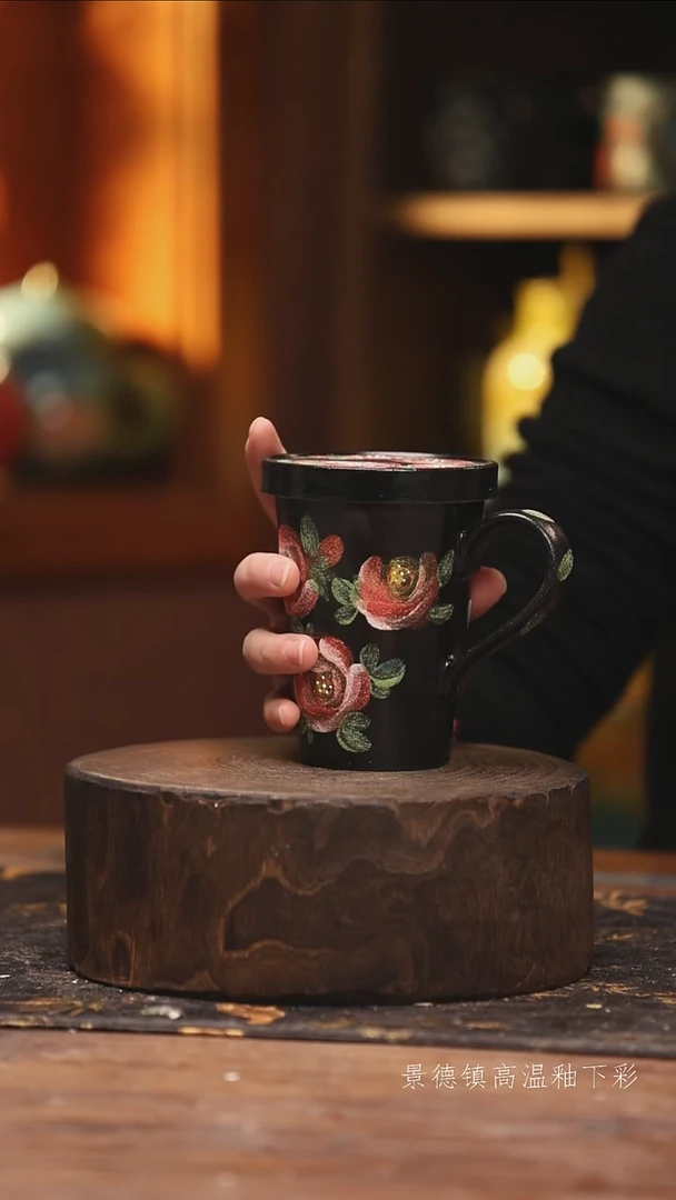 陶瓷景德镇高温釉下手绘陶瓷