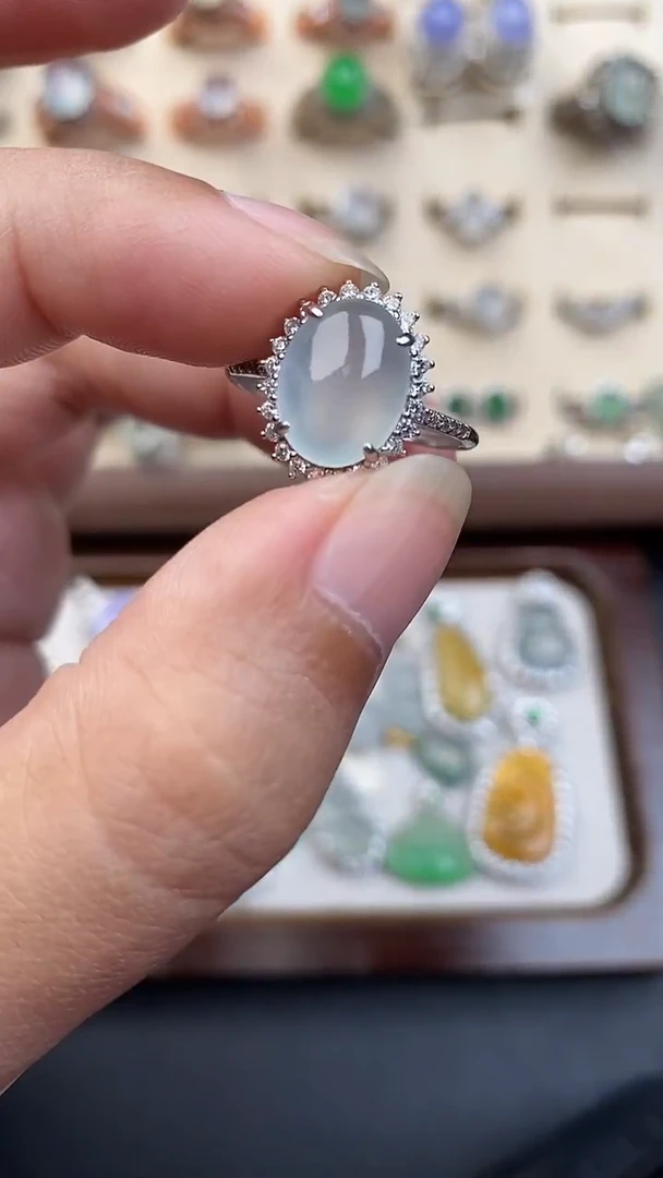 银S925镶嵌定制翡翠45754754