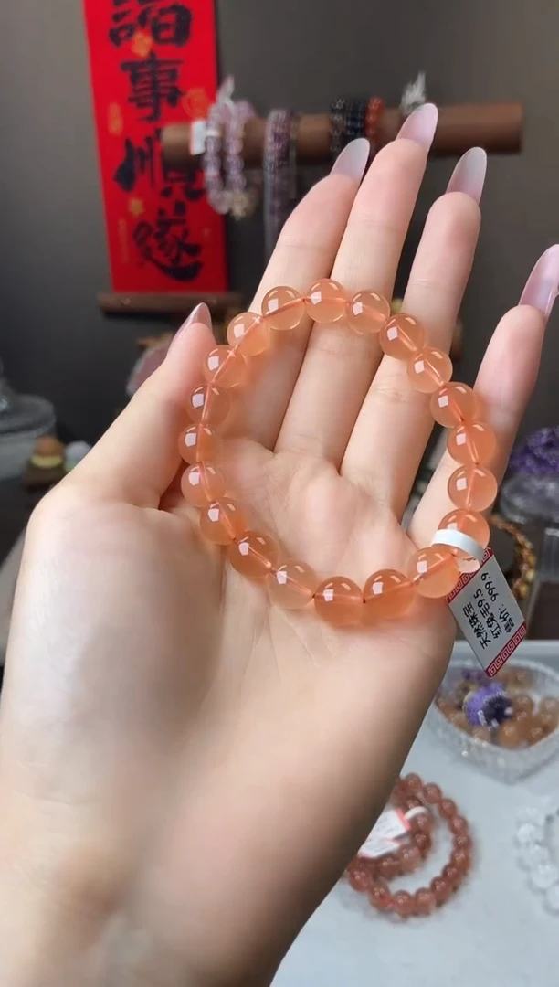 水晶手链未镶嵌红兔毛9.5mm