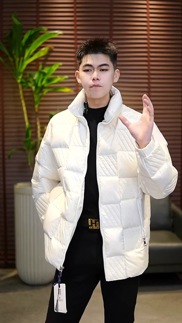 54码（155-170斤）男士俄罗斯方块羽绒服