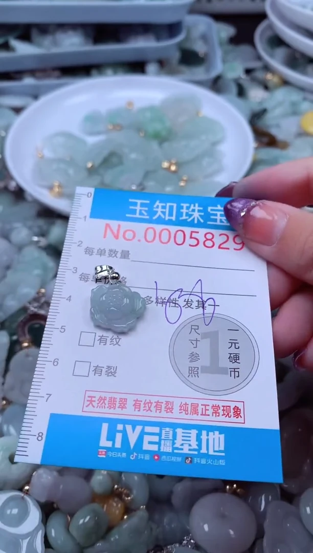 翡翠未镶嵌吊坠(不含链)5829