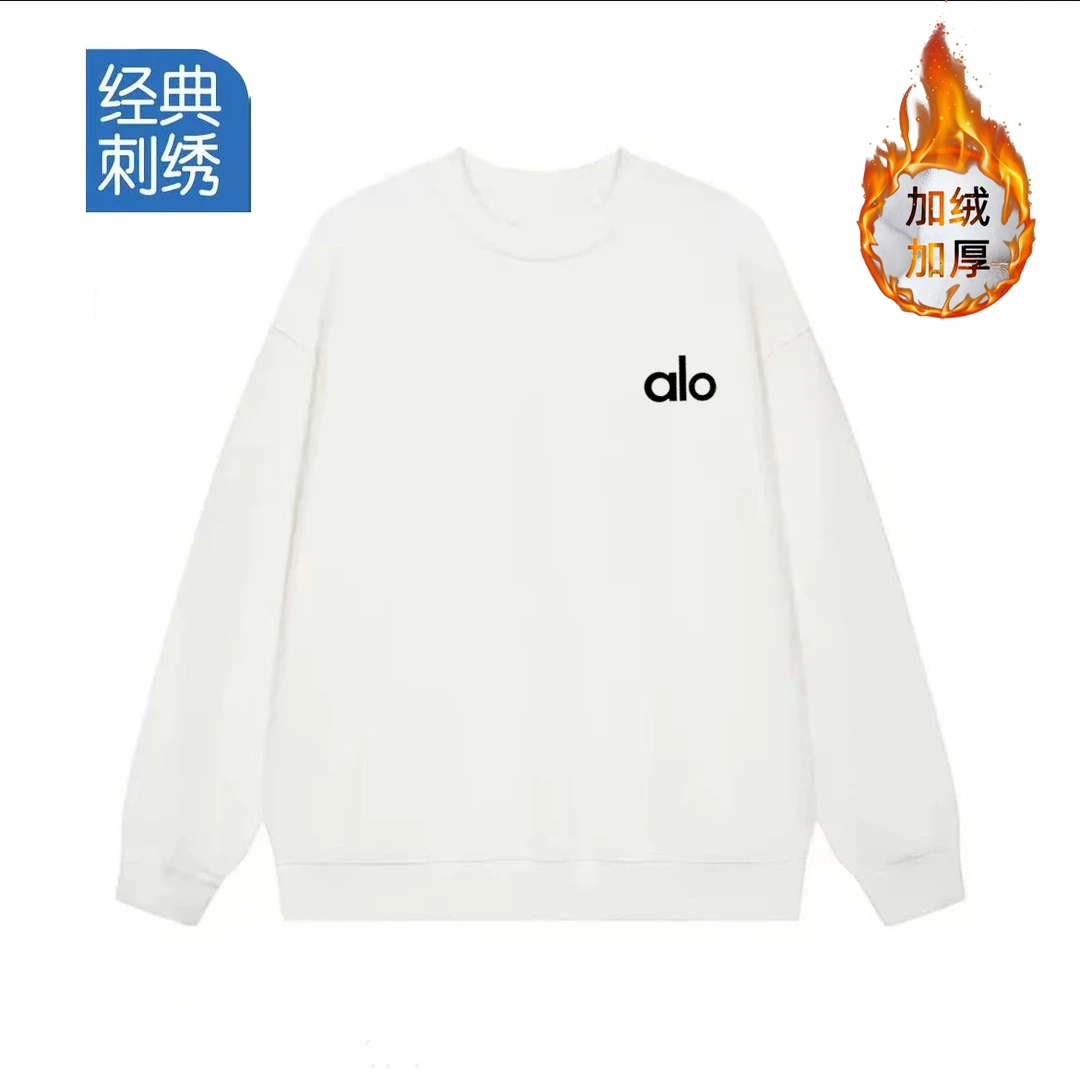 【万针刺绣】加绒加厚男女情侣款青春设计感情侣INS圆领卫衣-ALO