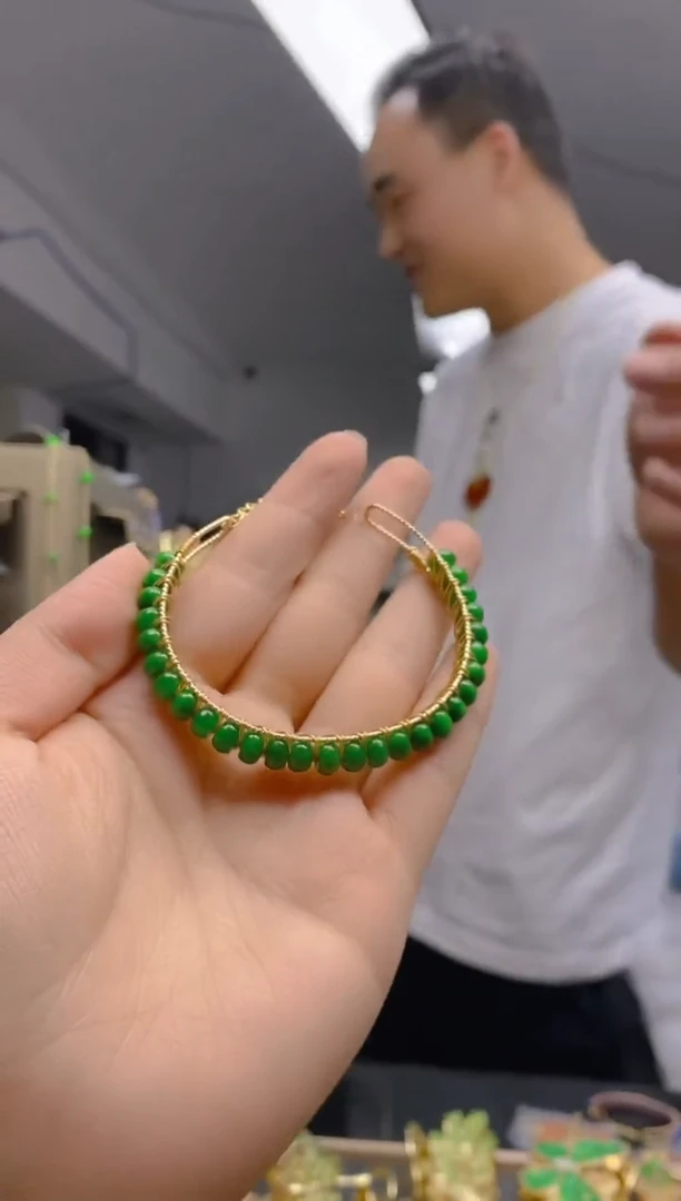 【闪购商品】翡翠耳饰合金0267翡翠手镯