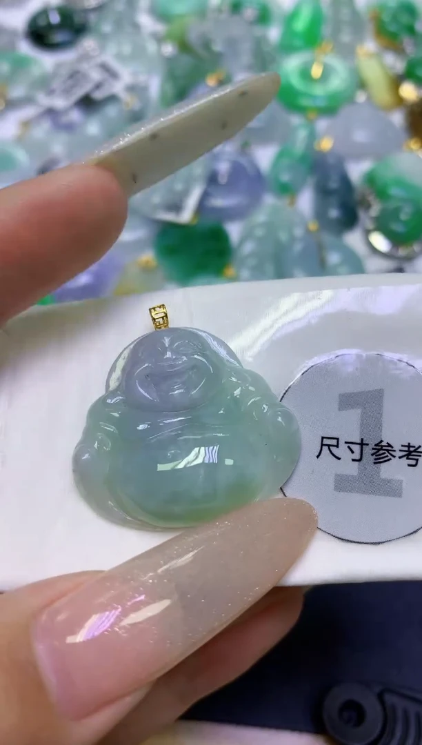 颈饰未镶嵌翡翠天然缅甸翡翠A货百元以上9元证书费自理