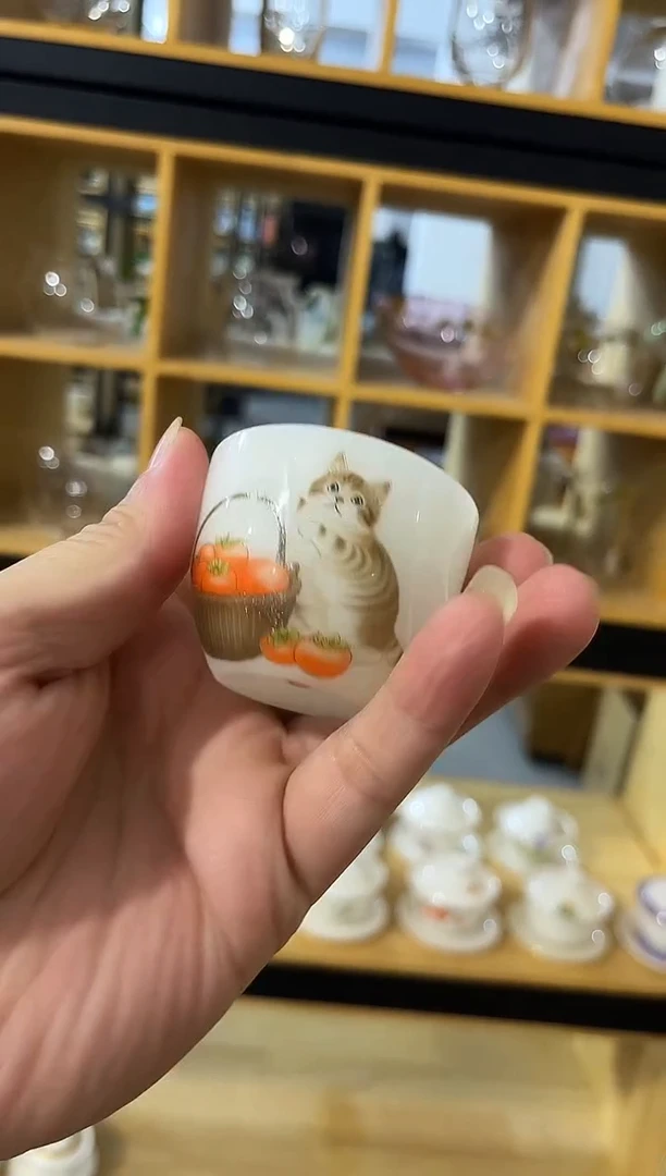 璞玉事事如意猫咪杯，冲单福利