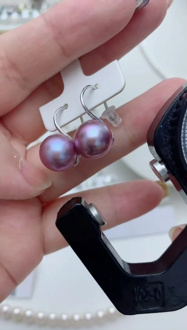【闪购商品】淡水珍珠耳饰银S925镶嵌q61