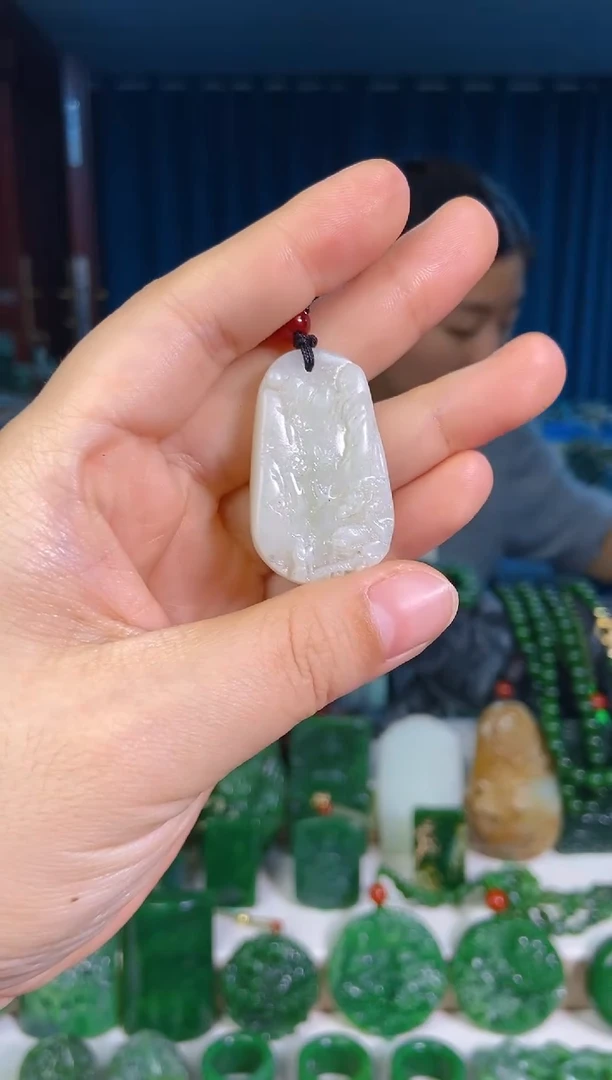 和田玉未镶嵌挂件1