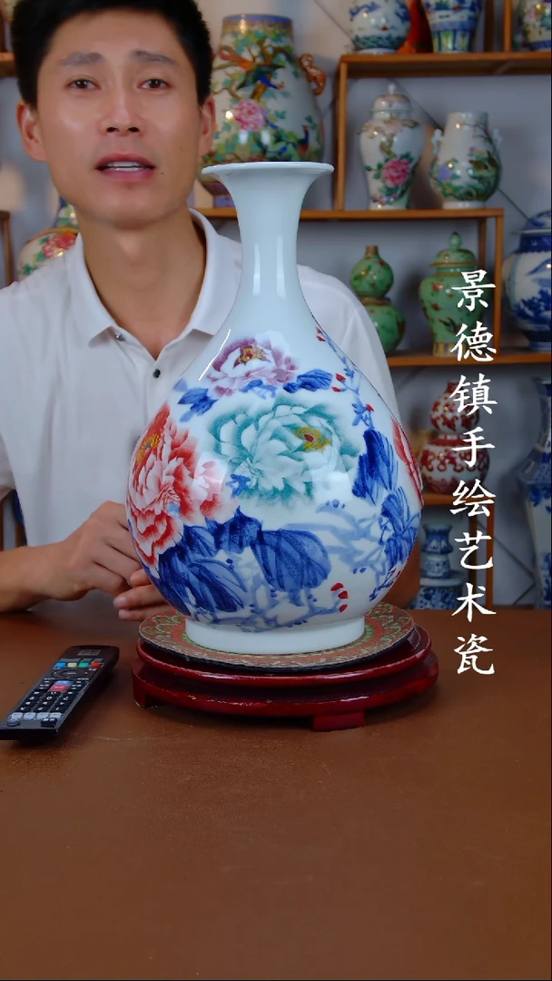 现代景德镇手工手绘陶瓷摆件15