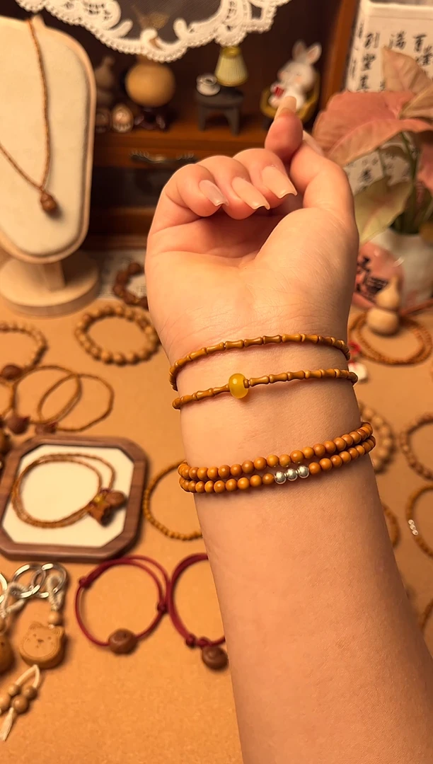 手串/手链核桃双圈竹节素款加跑环一物一拍