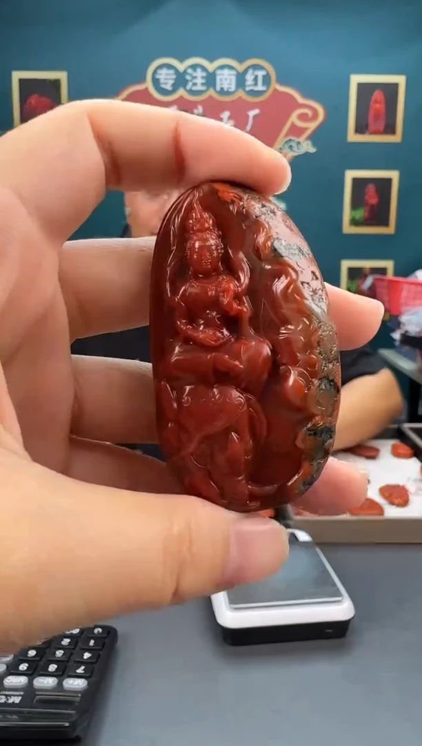 南红玛瑙雕刻未镶嵌114ZB0605产品一个