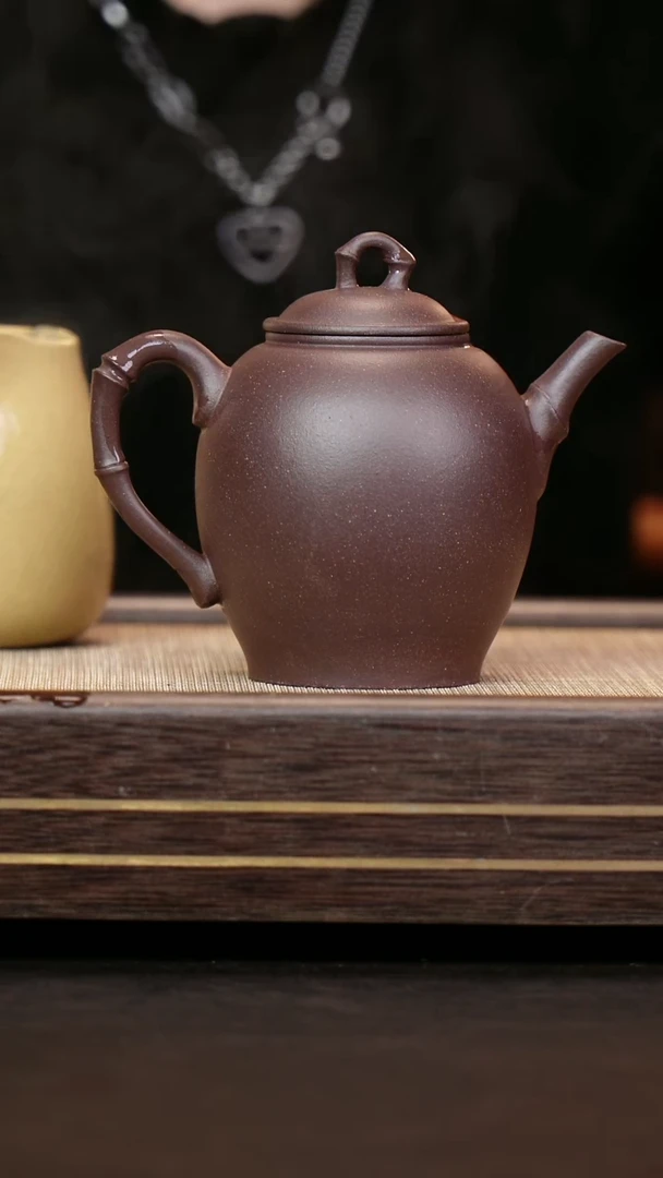 茶壶紫砂四号井底槽清 高竹节壶