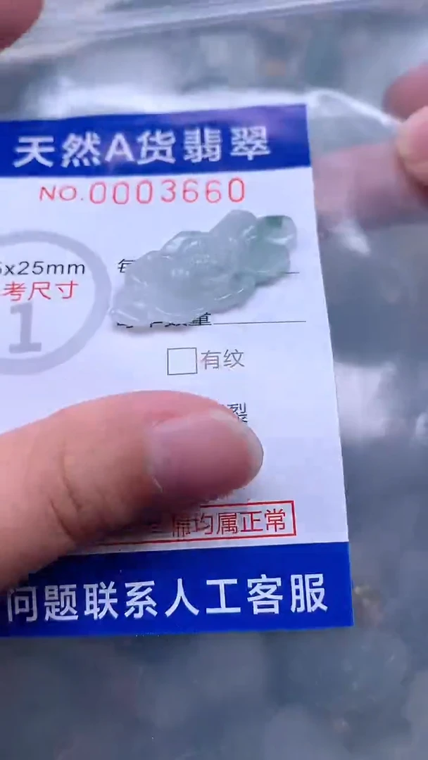 翡翠未镶嵌吊坠(不含链)1