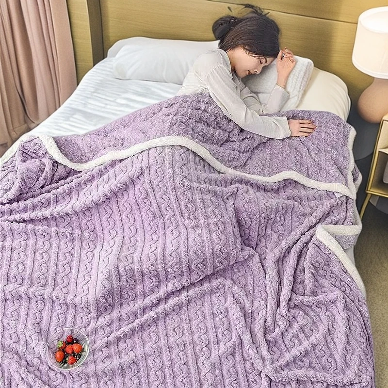 QY春夏季毛毯毯子盖被空调毯办公室午睡毯沙发盖毯双人空调被2
