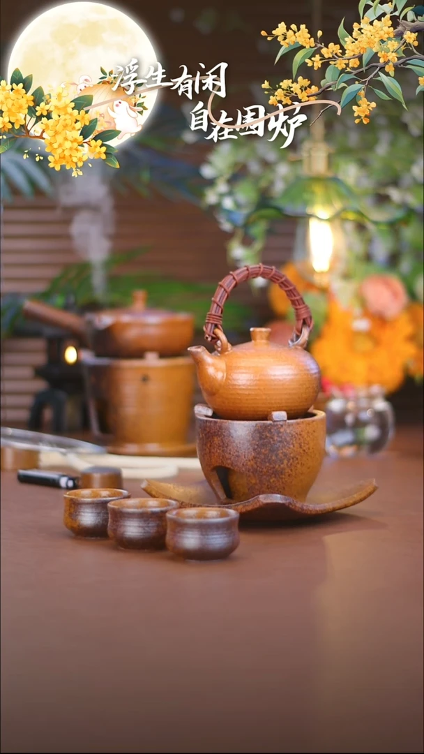茶壶紫砂折腰竹节杯
