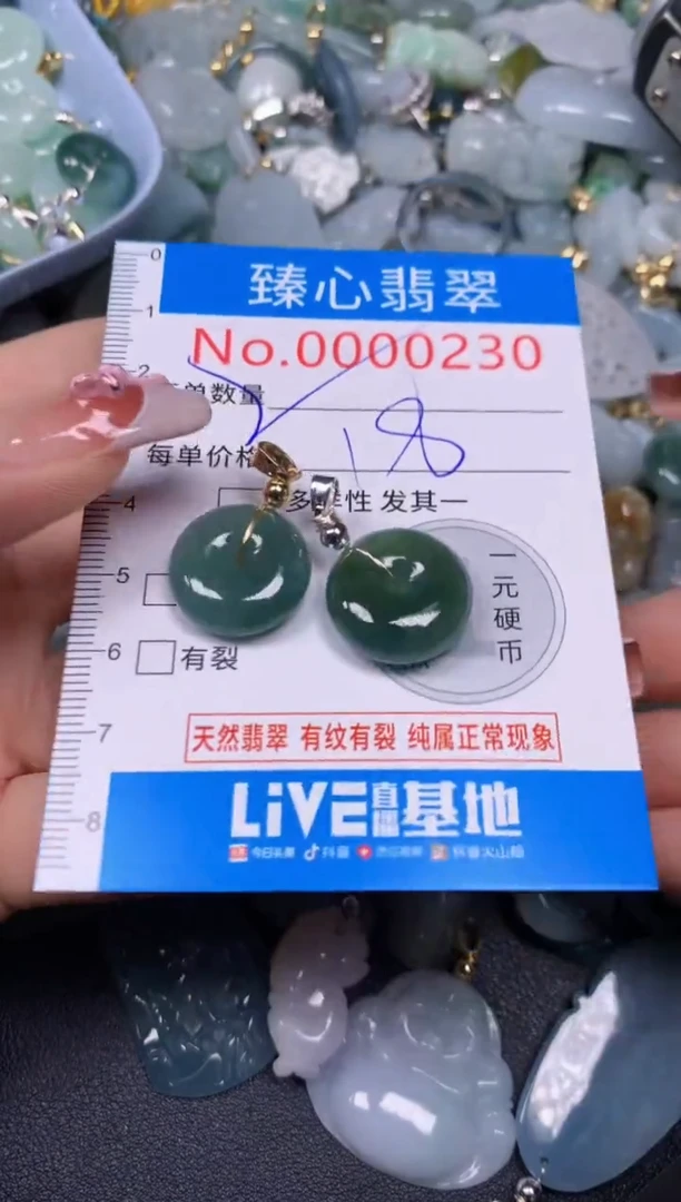 【闪购商品】翡翠颈饰未镶嵌含绳000230