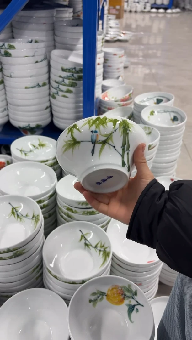 景德镇高温陶瓷食品级手绘釉中彩-葫芦碗