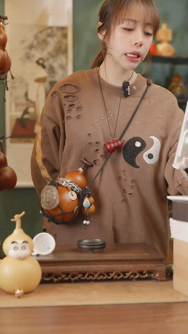 【闪购商品】159号精品天然大漆工艺防渗内胆酒葫芦~