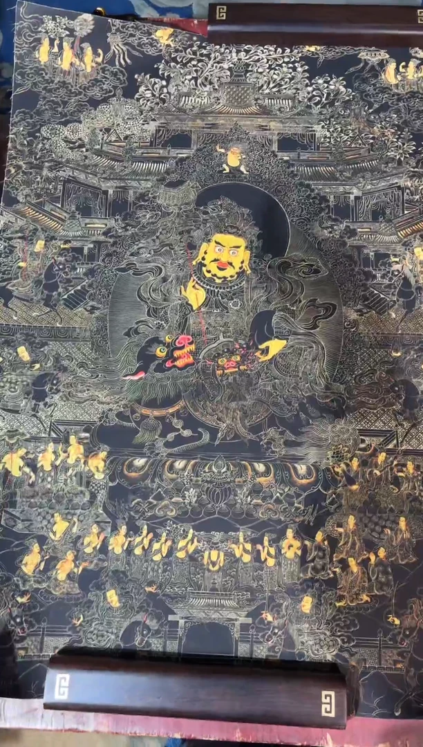 卷轴画龙妹唐卡直播tk16