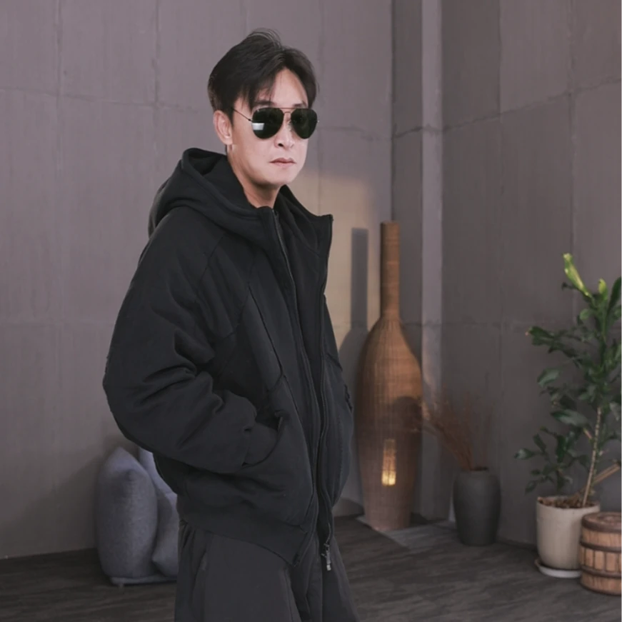 东倪MF 连帽卫衣保暖水洗厚冬季羽绒服拉链日系户外宽松 85D250