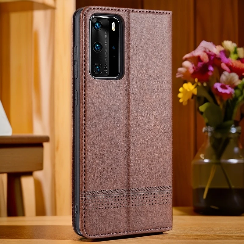 适用华为p40手机壳新款华为p40pro保护翻盖皮套男士翻盖手机壳