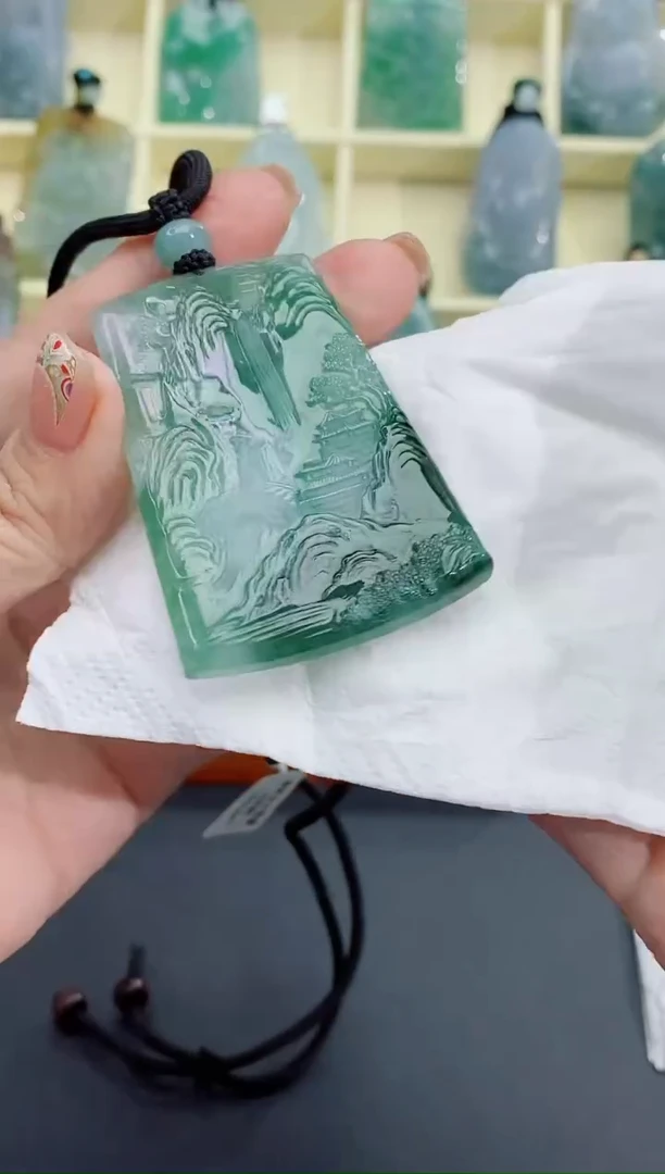 颈饰未镶嵌翡翠缅甸天然翡翠