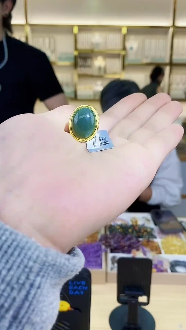 【闪购商品】和田玉戒指库存有限售完即止银S925镶嵌