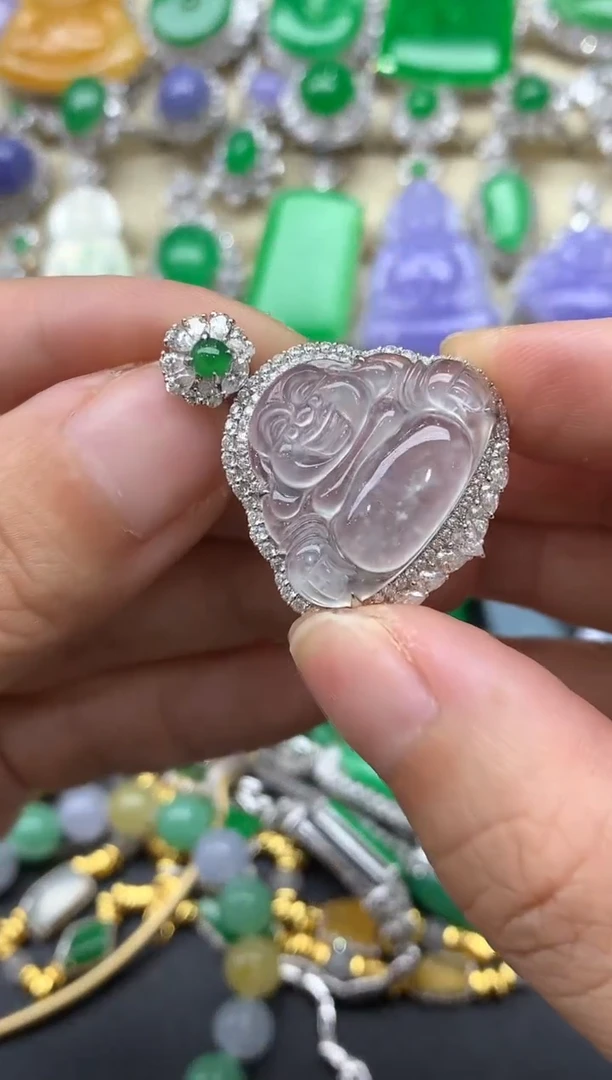 【闪购商品】翡翠颈饰18K金镶嵌617-中国好珍宝