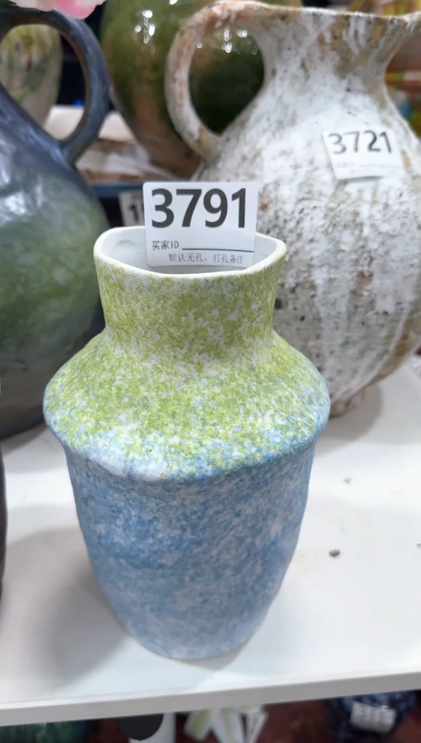 摆件景德镇陶瓷花器默认无孔编号3791 高22口6