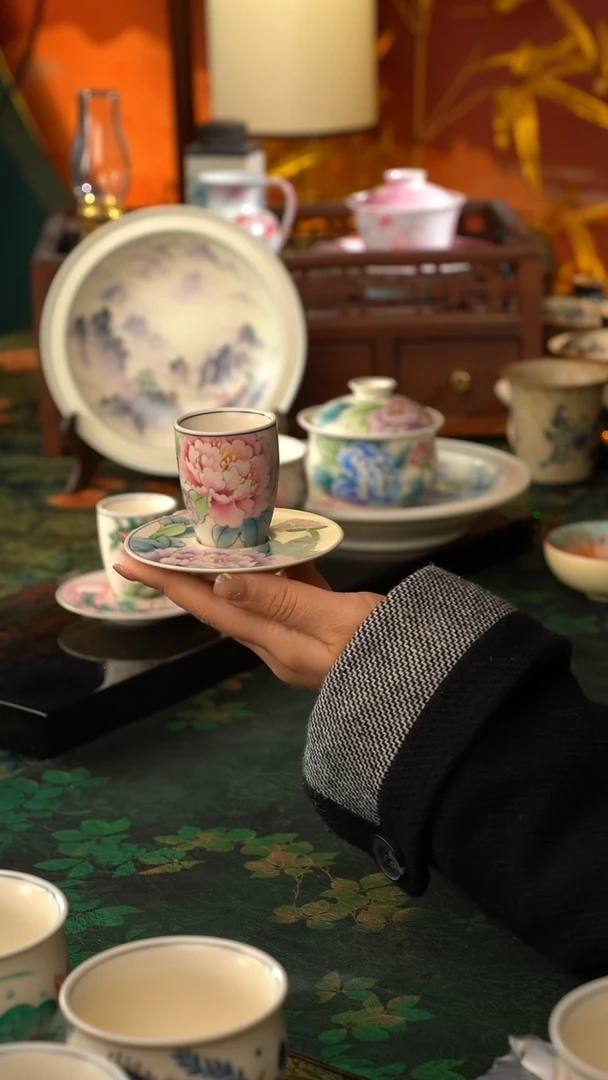 【闪购商品】初六分享好物@@牡丹套杯