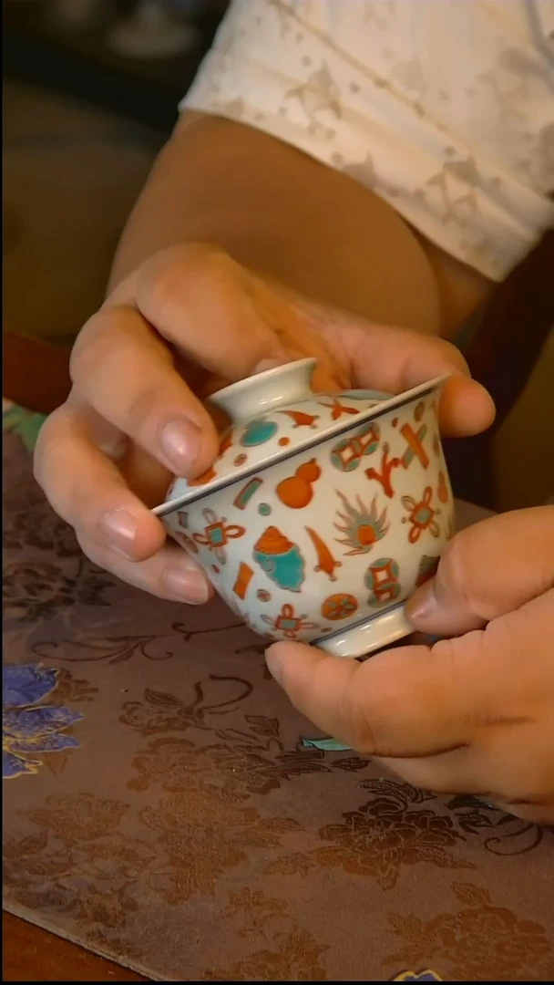 杯手工手绘杯杯很美丽