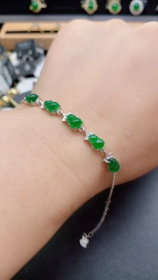 银S925镶嵌戒指翡翠1