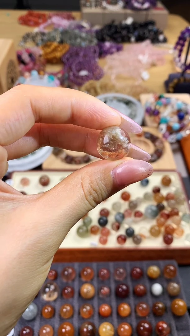 水晶手链未镶嵌狗**乖天然水晶单珠
