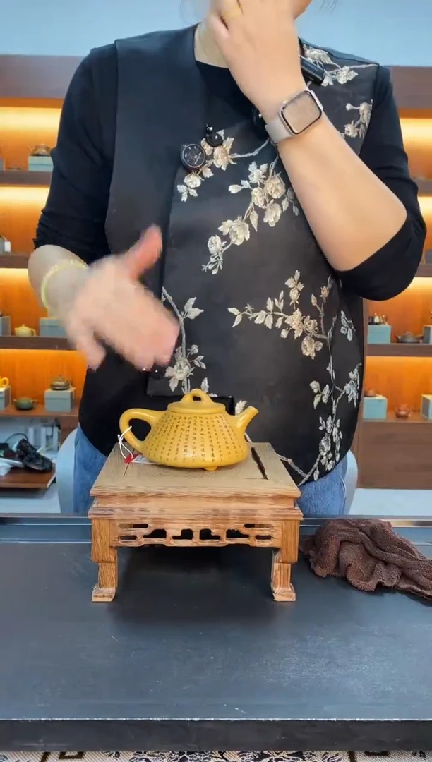 茶壶紫砂兰亭序子冶石瓢 黄金段泥