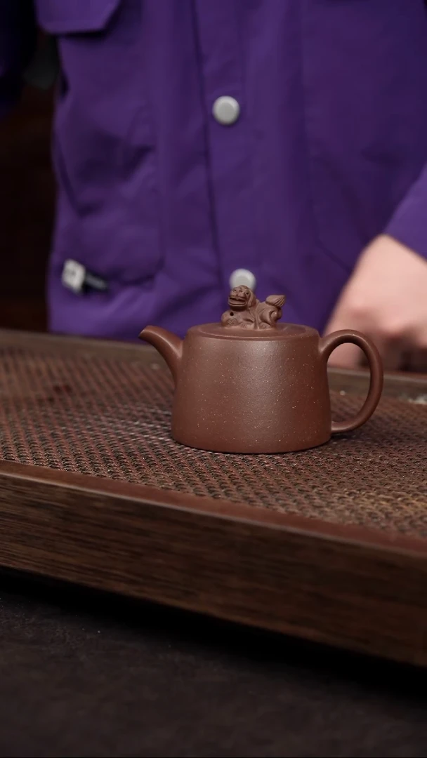 【闪购商品】紫砂茶壶底槽清小狗壶