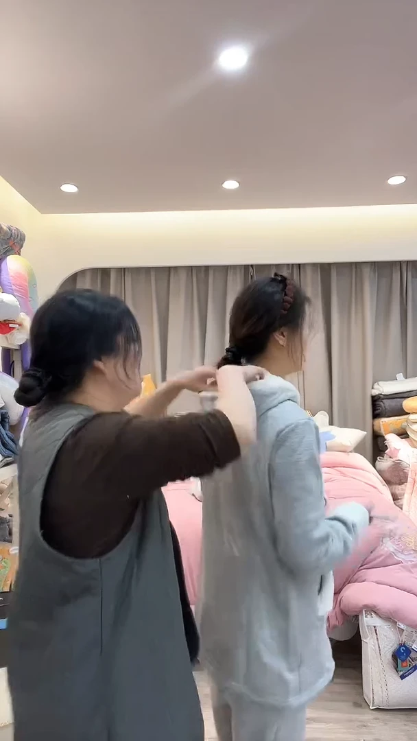 棉棉D05 家居服套装灰色L（120斤以内）