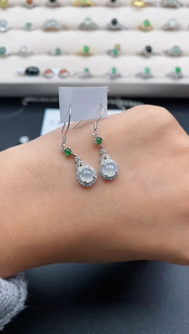 银S925镶嵌戒指翡翠ᥫ****࿐111111111+4