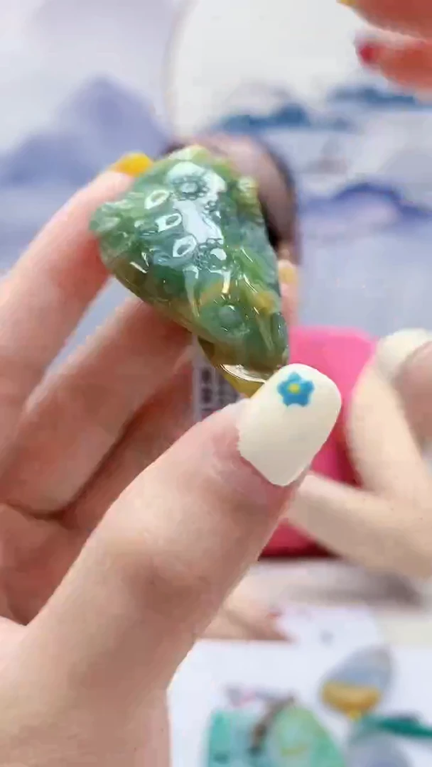 未镶嵌定制翡翠4852lr-毛货挂件37