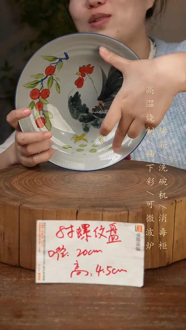 碗瓷景德镇手工手绘高温瓷釉下彩