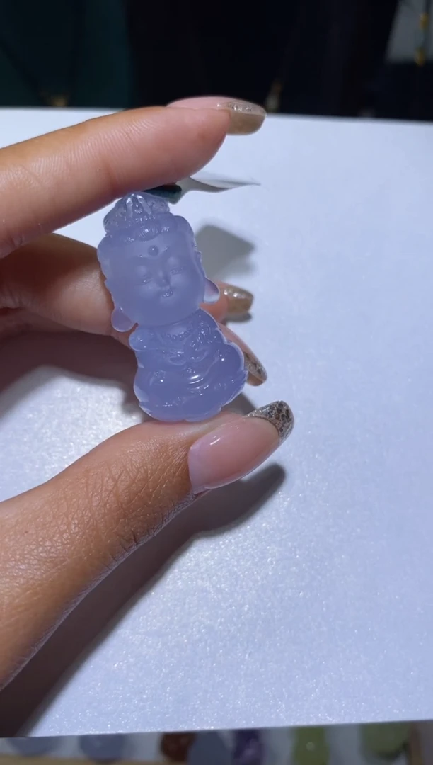 未镶嵌颈饰玛瑙/玉髓流*?普贤宝宝佛