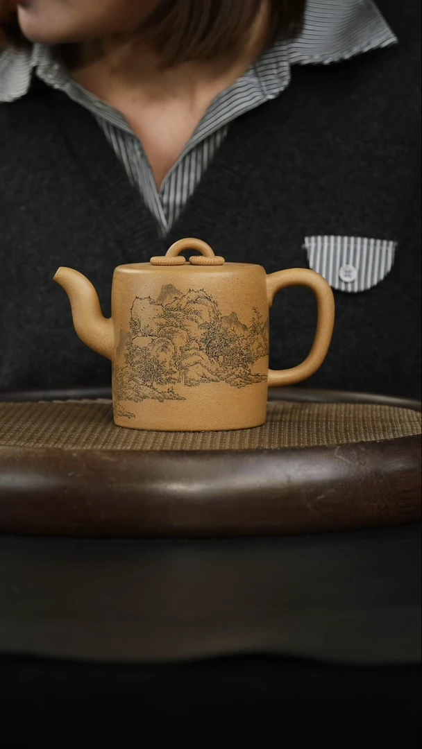 茶壶紫砂段泥 夙慧双圈