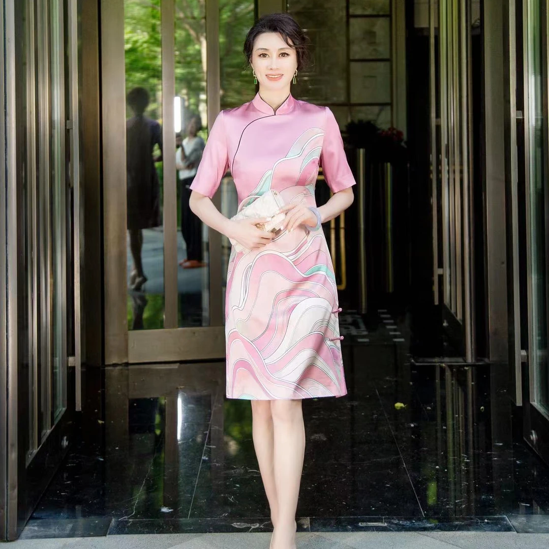 EDFNOT/杨红霞汝意JZJ意在山水旗袍