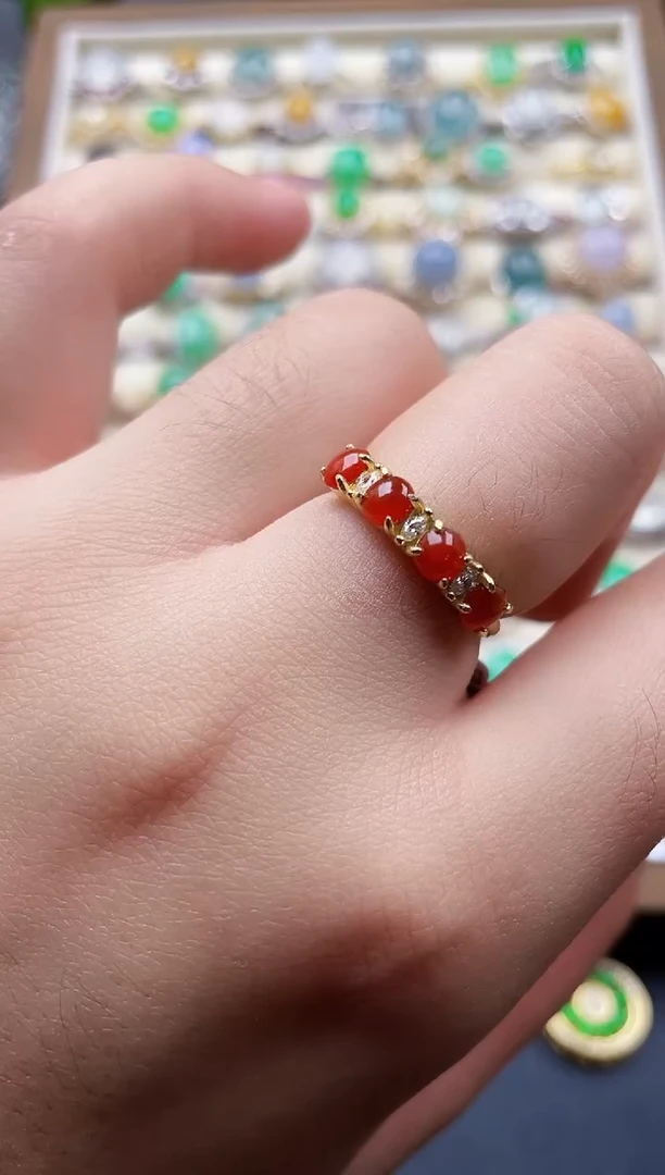 银S925镶嵌戒指翡翠42