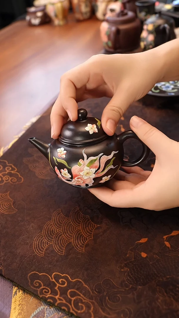 茶壶紫砂锦鲤水平